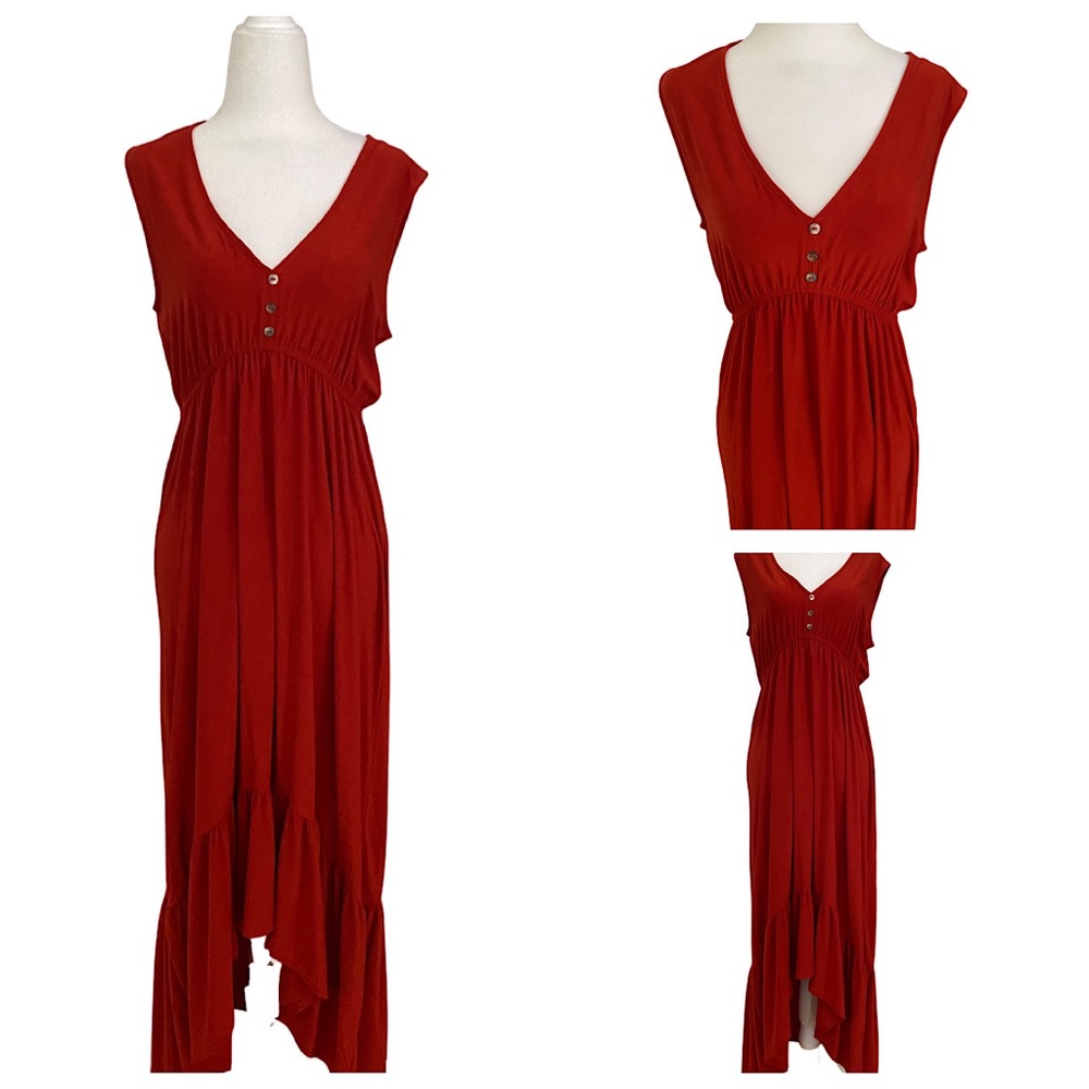 Emma & Michelle Orange Summer Dress. Size: Small
